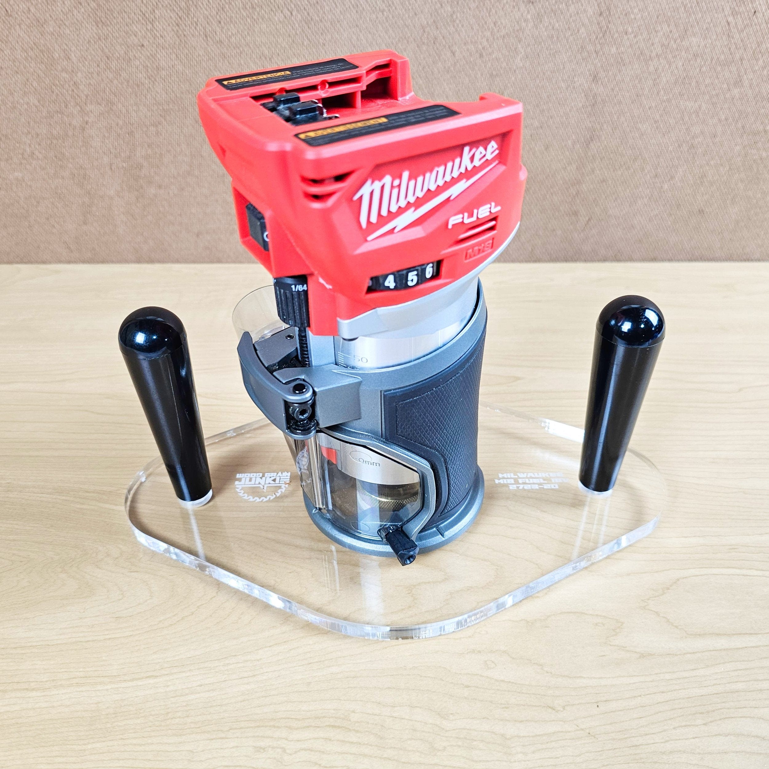 Wood Grain Junkie Milwaukee M18 FUEL (2723-20) Dual Grip Router Base Plate