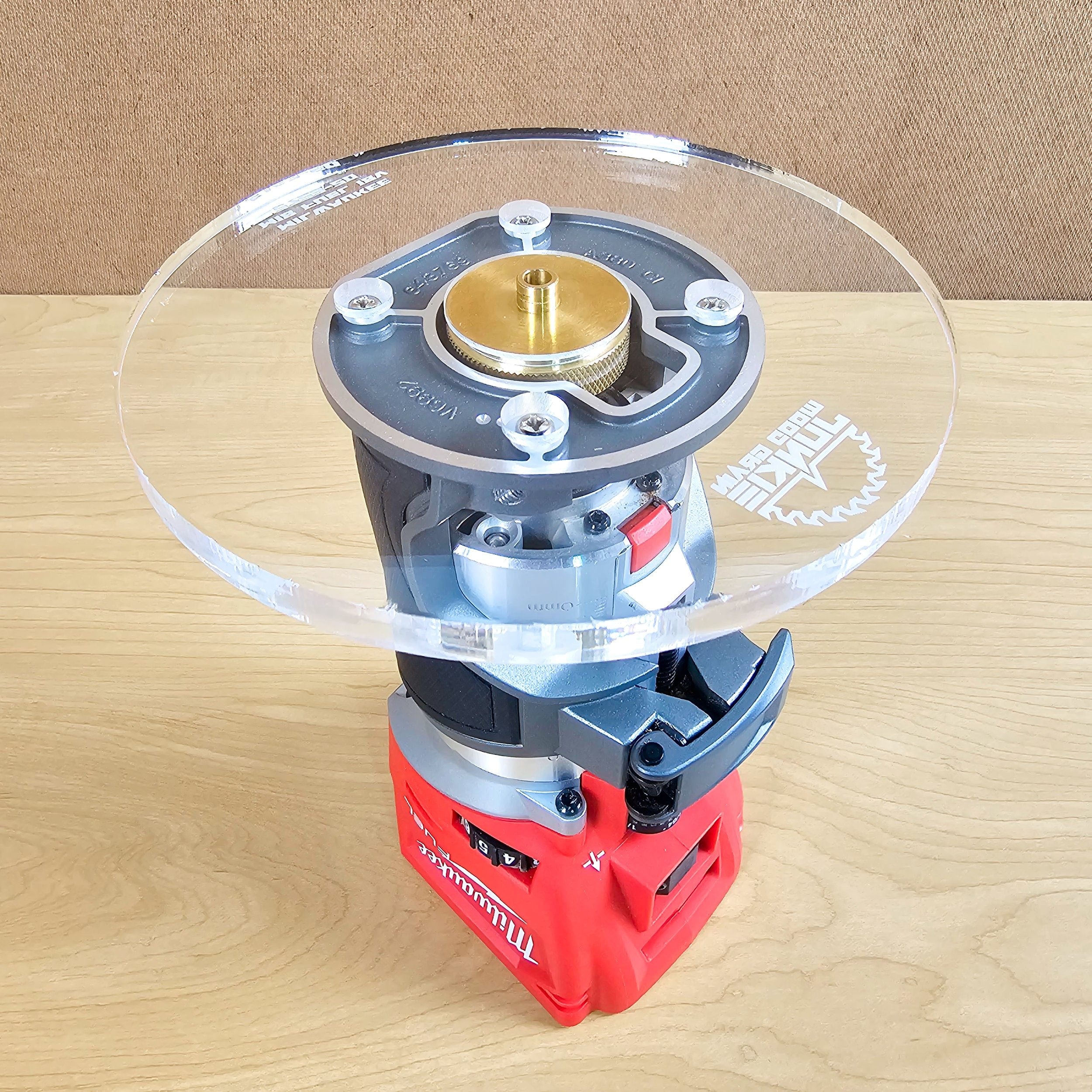 Wood Grain Junkie Milwaukee M18 FUEL (2723-20) Router Base Plates 6" Round