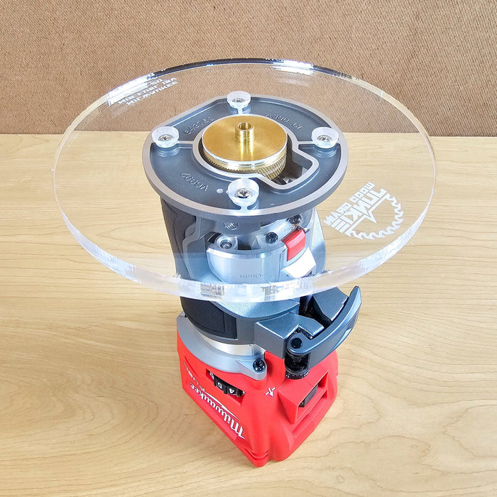 Wood Grain Junkie Milwaukee M18 FUEL (2723-20) Router Base Plates 6" Round