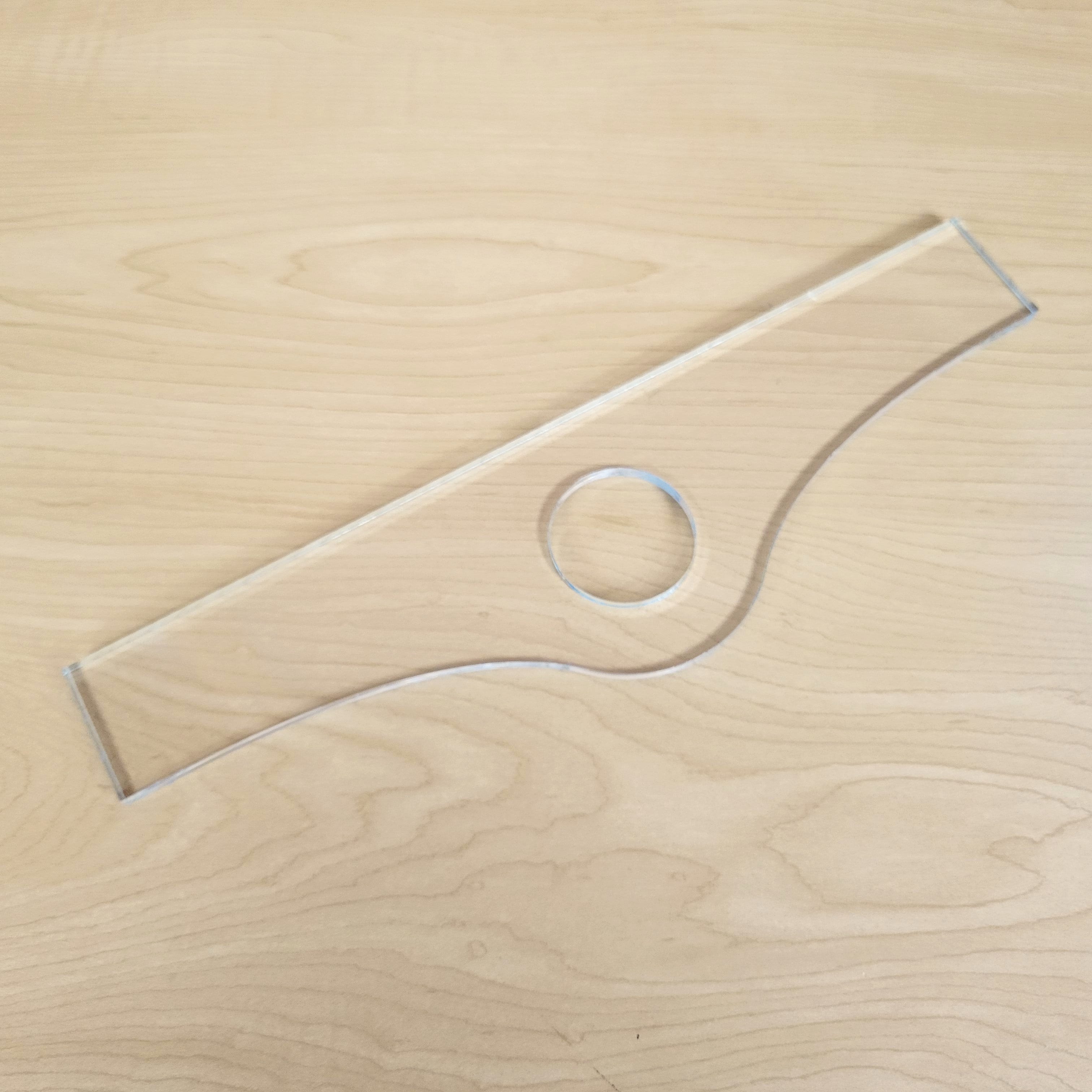 Wood Grain Junkie Mound Charcuterie Board Handle Acrylic Router Template