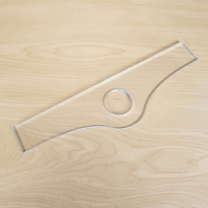 Wood Grain Junkie Mound Charcuterie Board Handle Acrylic Router Template
