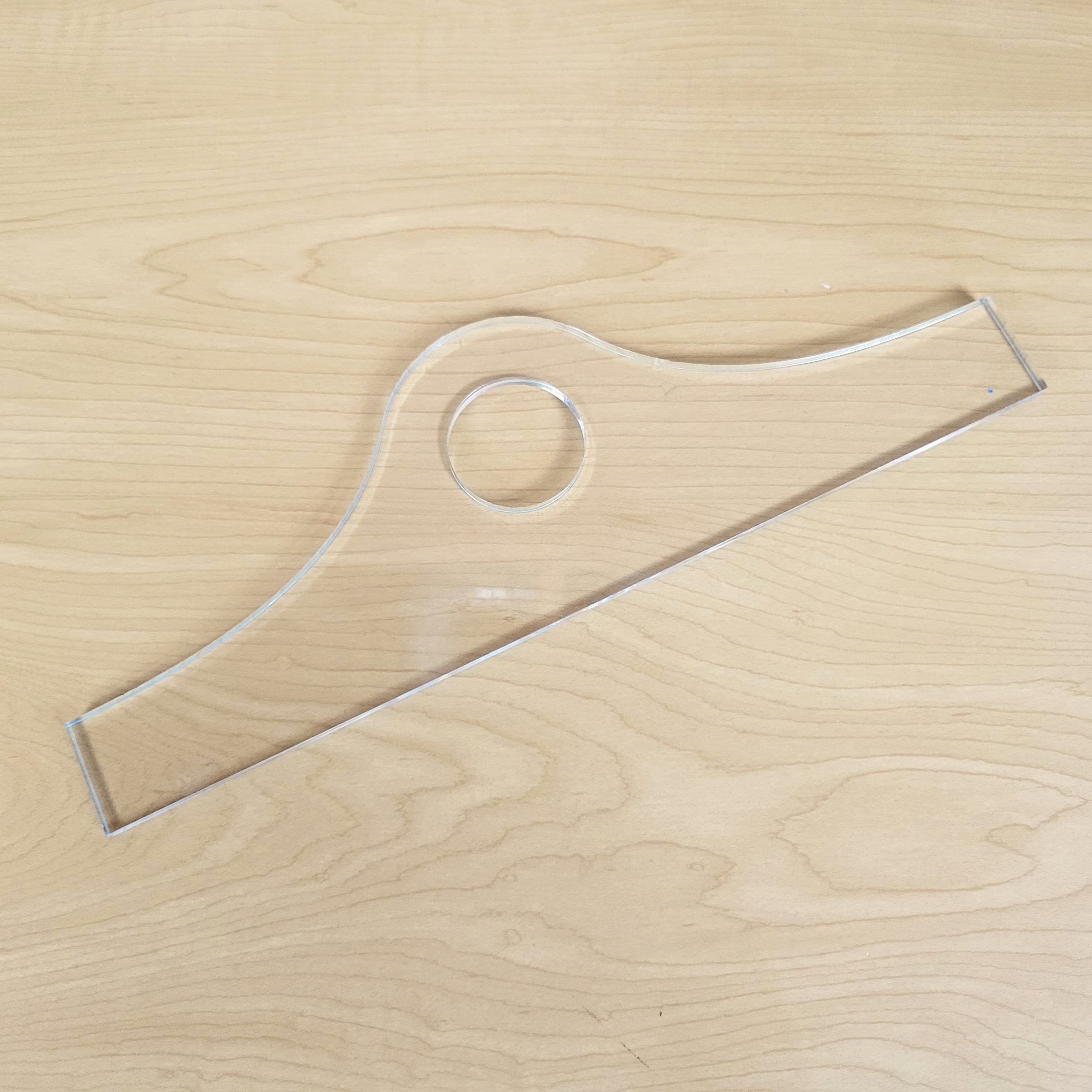 Wood Grain Junkie Mound Charcuterie Board Handle Acrylic Router Template