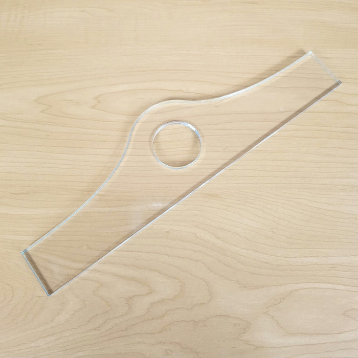 Wood Grain Junkie Mound Charcuterie Board Handle Acrylic Router Template