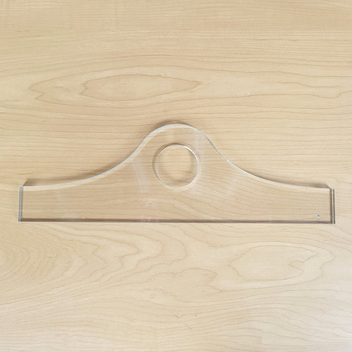 Wood Grain Junkie Mound Charcuterie Board Handle Acrylic Router Template Large Mound