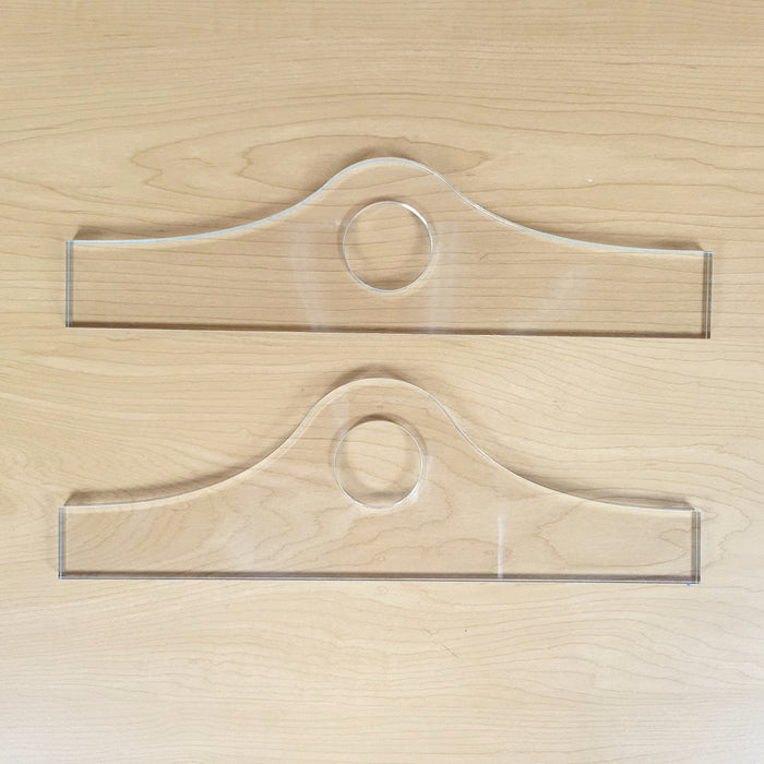 Wood Grain Junkie Mound Charcuterie Board Handle Acrylic Router Template Set (get both)