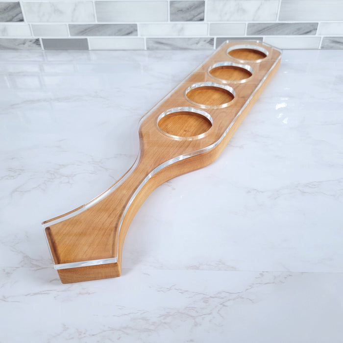 Wood Grain Junkie Necktie Beer Flight Acrylic Router Template