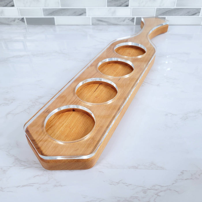Wood Grain Junkie Necktie Beer Flight Acrylic Router Template