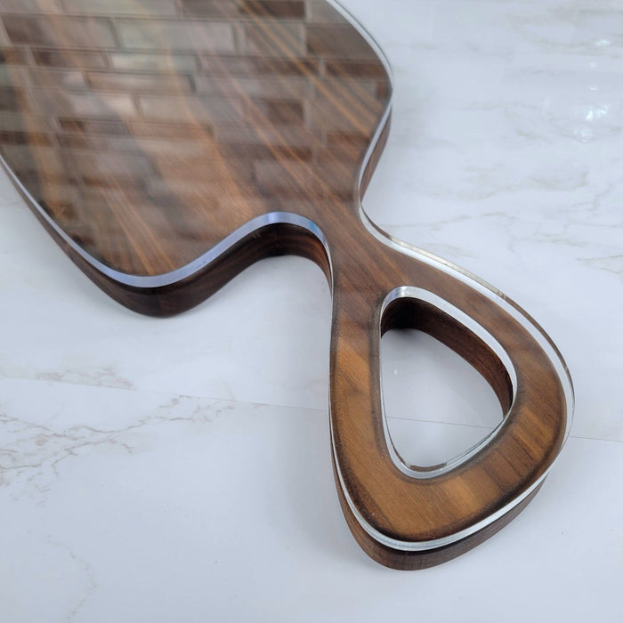 Wood Grain Junkie Organic Handle Full Charcuterie Board Acrylic Router Template