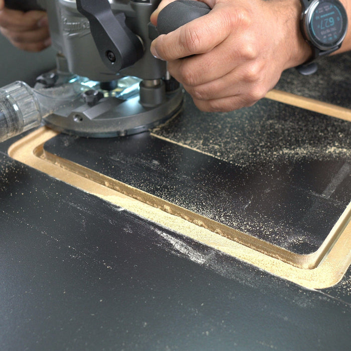 Wood Grain Junkie Rabbet/Recess Cutout Template - For Your Trim Router Insert Plate