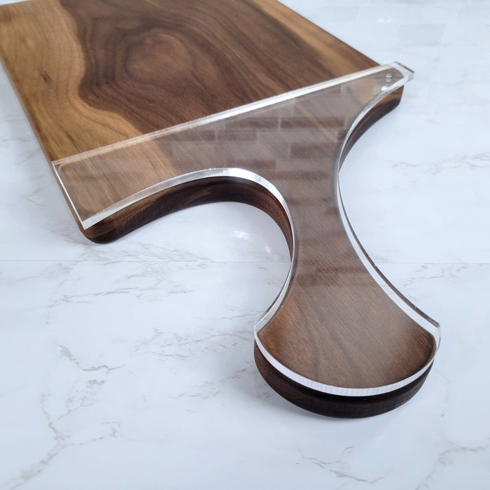 Wood Grain Junkie Round Top Charcuterie Board Handle Acrylic Router Template