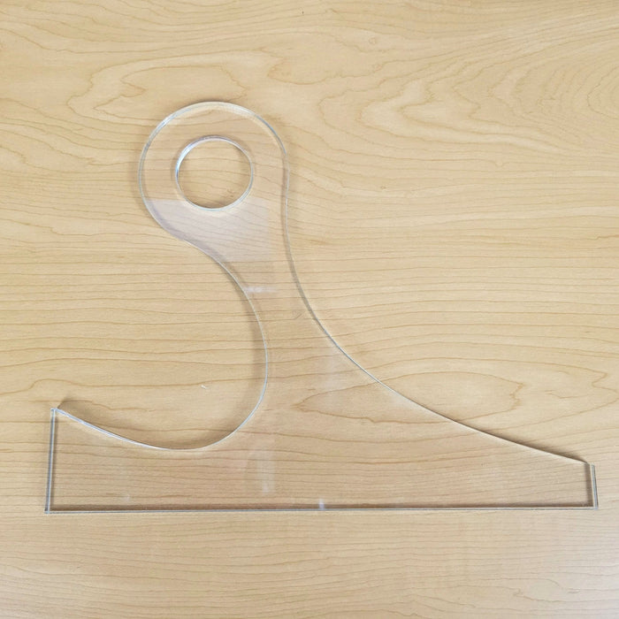 Wood Grain Junkie Roundabout Charcuterie Board Handle Acrylic Router Template