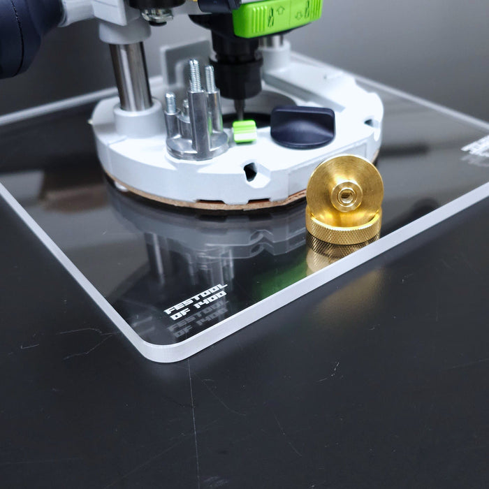 Wood Grain Junkie Router Base Plate for the Festool OF 1400 - Large 10x10 Inch