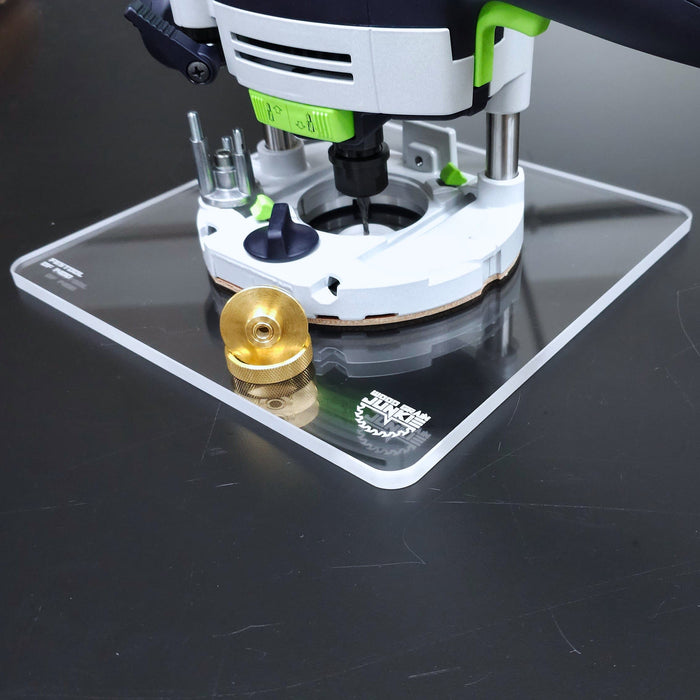 Wood Grain Junkie Router Base Plate for the Festool OF 1400 - Large 10x10 Inch