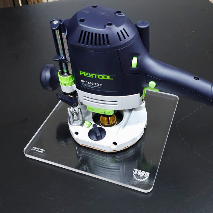 Wood Grain Junkie Router Base Plate for the Festool OF 1400 - Large 10x10 Inch