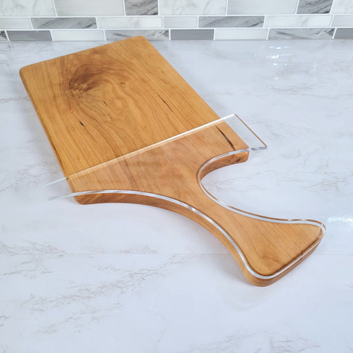 Wood Grain Junkie Skinny Modern Charcuterie Board Handle Acrylic Router Template Angled