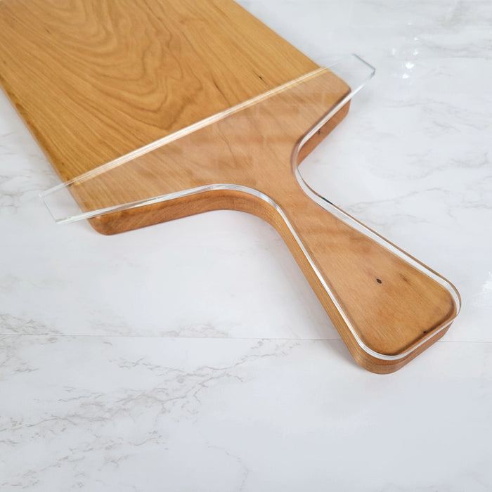 Wood Grain Junkie Skinny Necktie Charcuterie Board Handle Acrylic Router Template