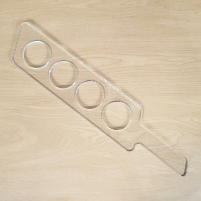 Wood Grain Junkie Straight Beer Flight Acrylic Router Template