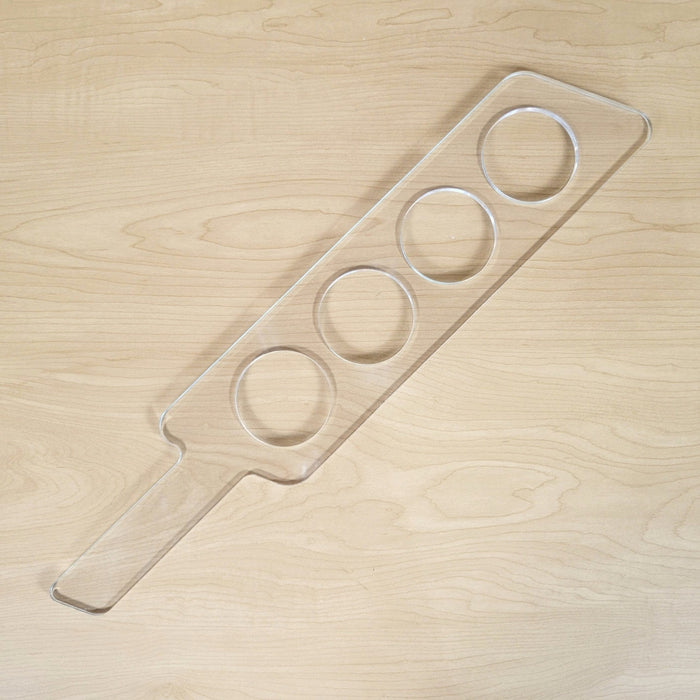 Wood Grain Junkie Straight Beer Flight Acrylic Router Template