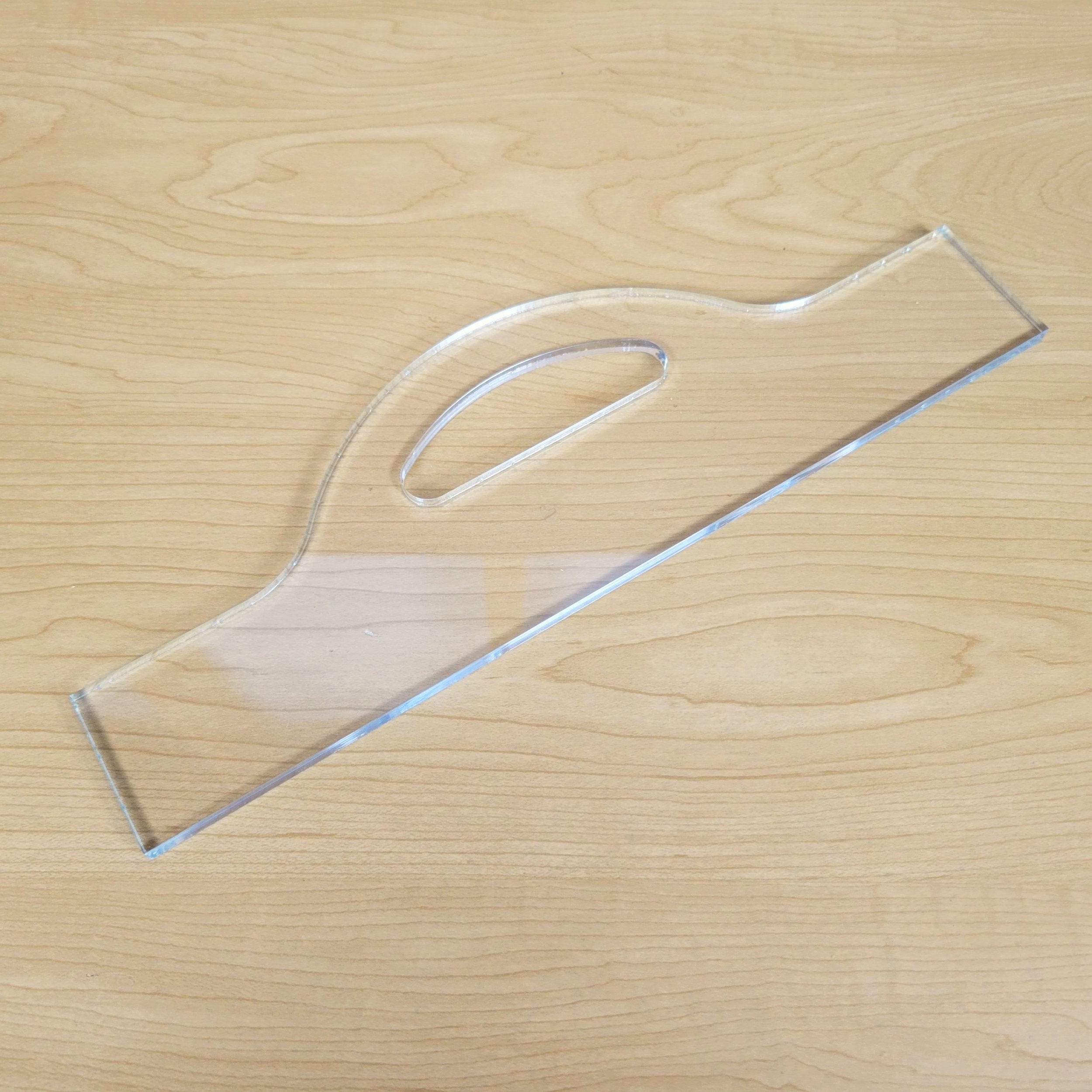 Wood Grain Junkie Sunrise Charcuterie Board Handle Acrylic Router Template