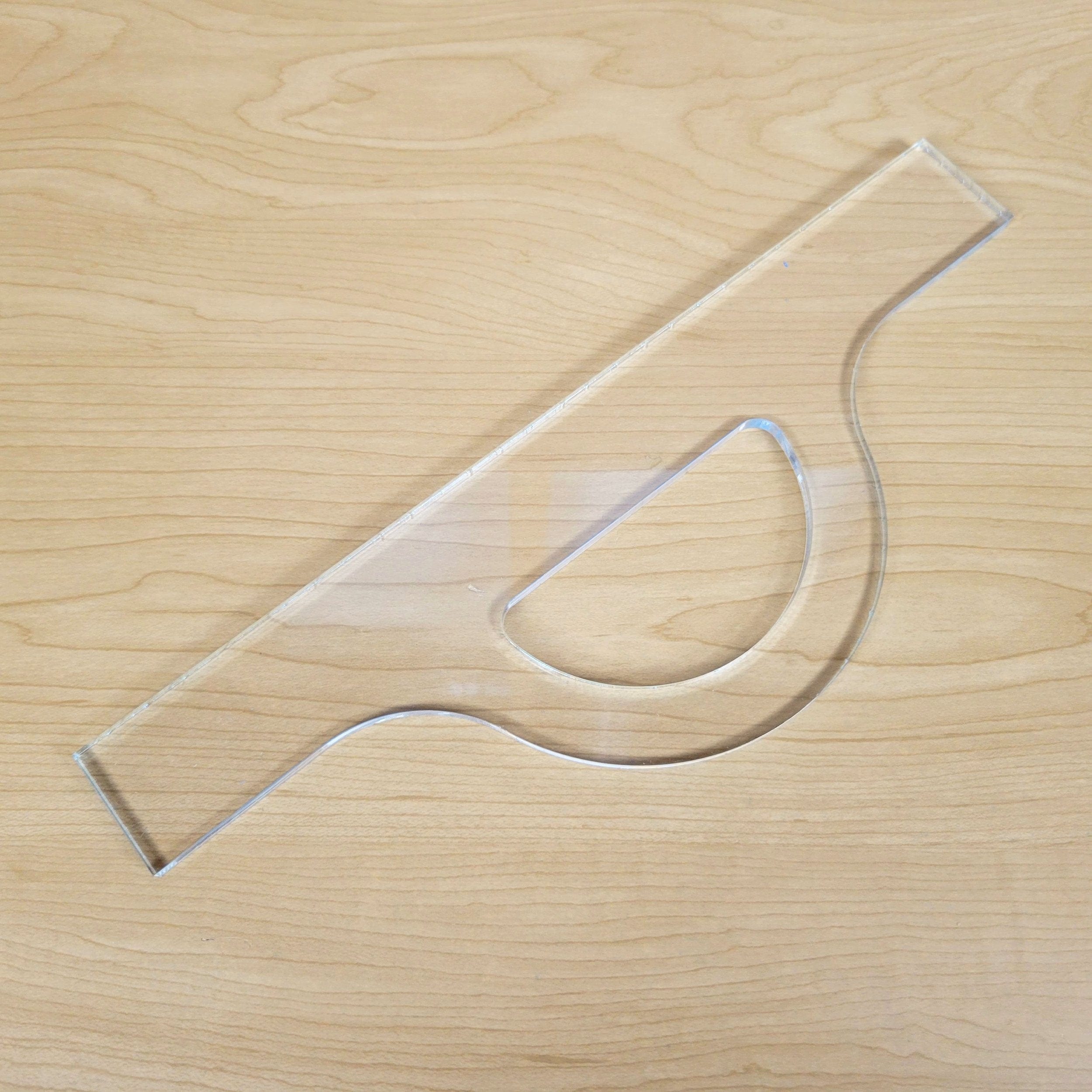 Wood Grain Junkie Sunrise Charcuterie Board Handle Acrylic Router Template