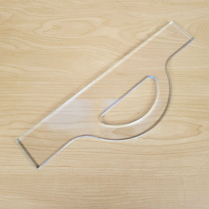 Wood Grain Junkie Sunrise Charcuterie Board Handle Acrylic Router Template