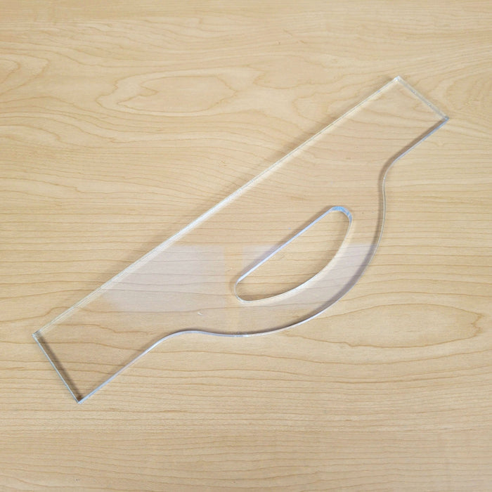 Wood Grain Junkie Sunrise Charcuterie Board Handle Acrylic Router Template