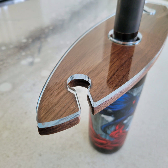Wood Grain Junkie Surfboard Wine Caddy Acrylic Router Template