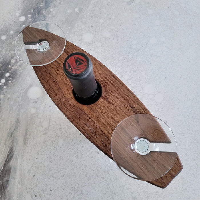 Wood Grain Junkie Surfboard Wine Caddy Acrylic Router Template