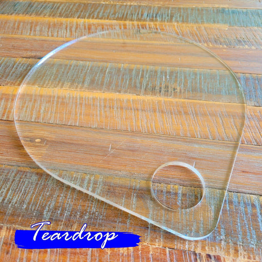 Wood Grain Junkie Teardrop Cutting Board Acrylic Router Template 8 in Round