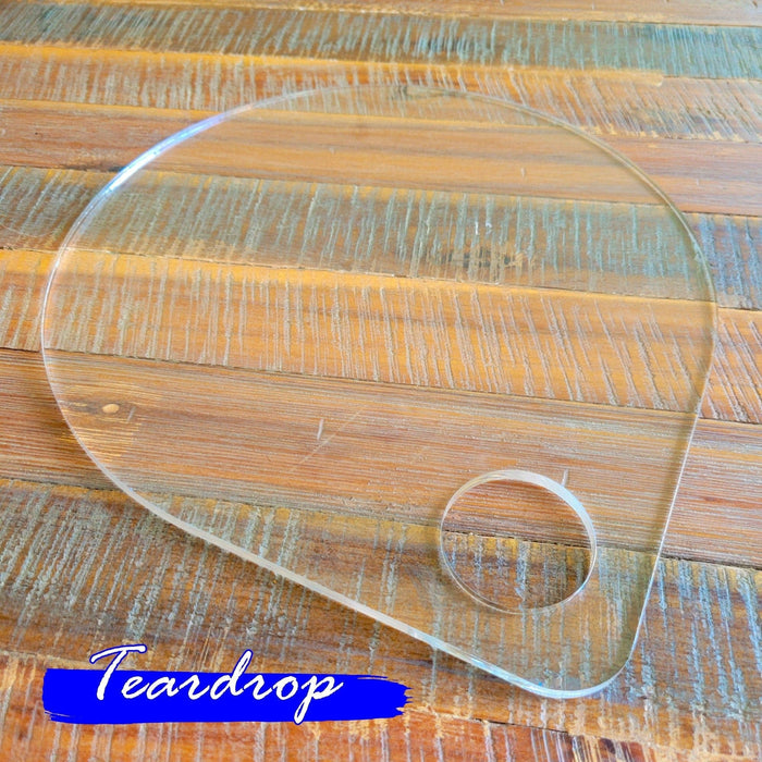 Wood Grain Junkie Teardrop Cutting Board Acrylic Router Template 8 in Round
