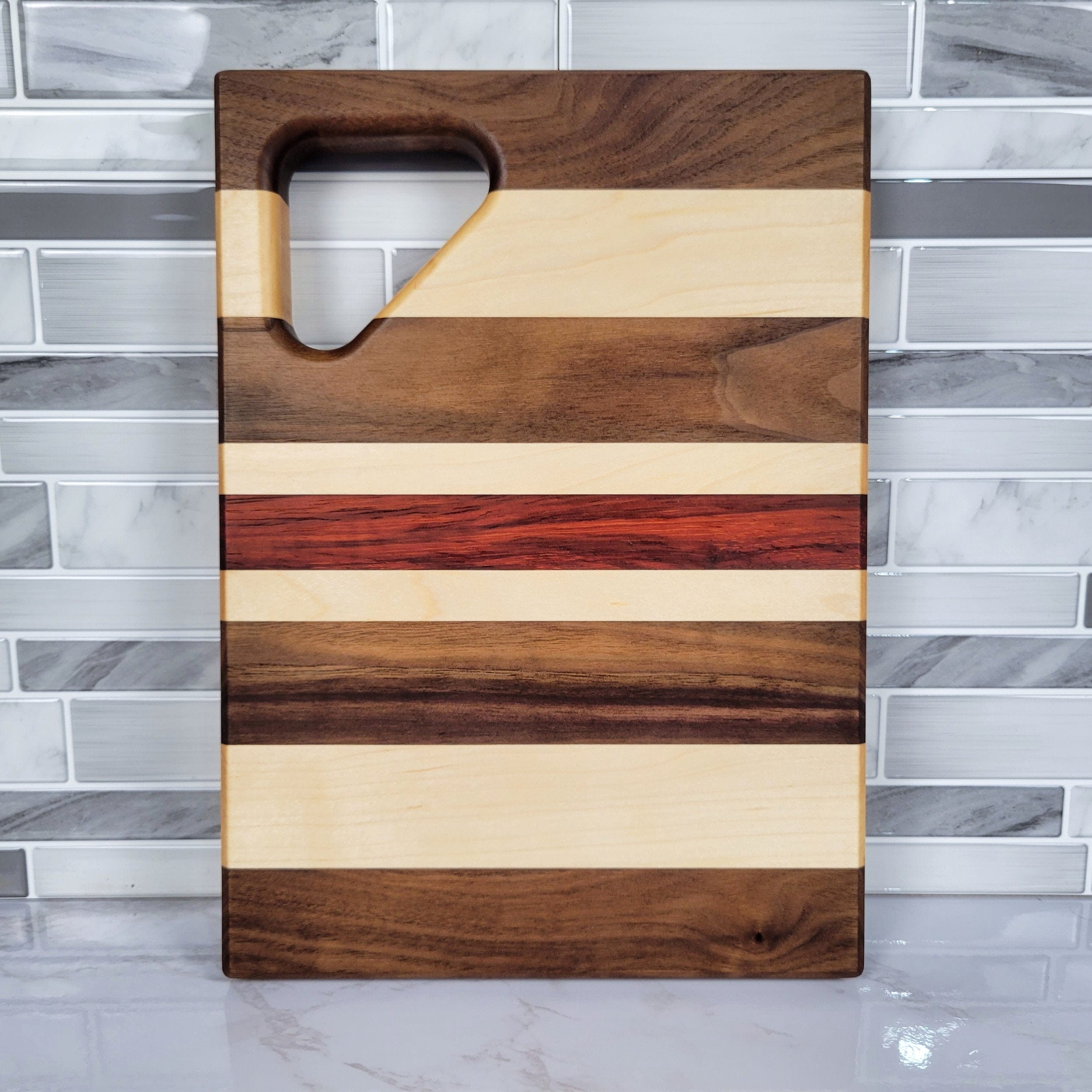 Wood Grain Junkie Triangle Cutting Board Corner Handle Acrylic Router Template