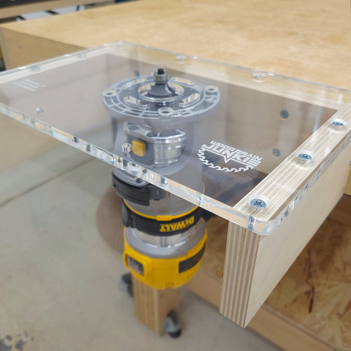 Trim Router Table Plate for Popular Compact Routers