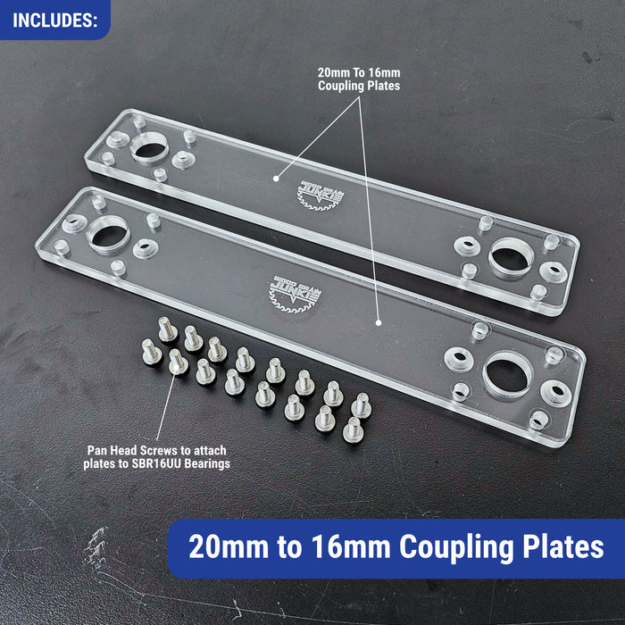 20mm To 16mm Router Sled Coupling Plates