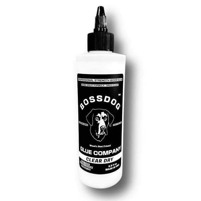 8.5 fl oz BOSSDOG Wood Glue | CLEAR DRY