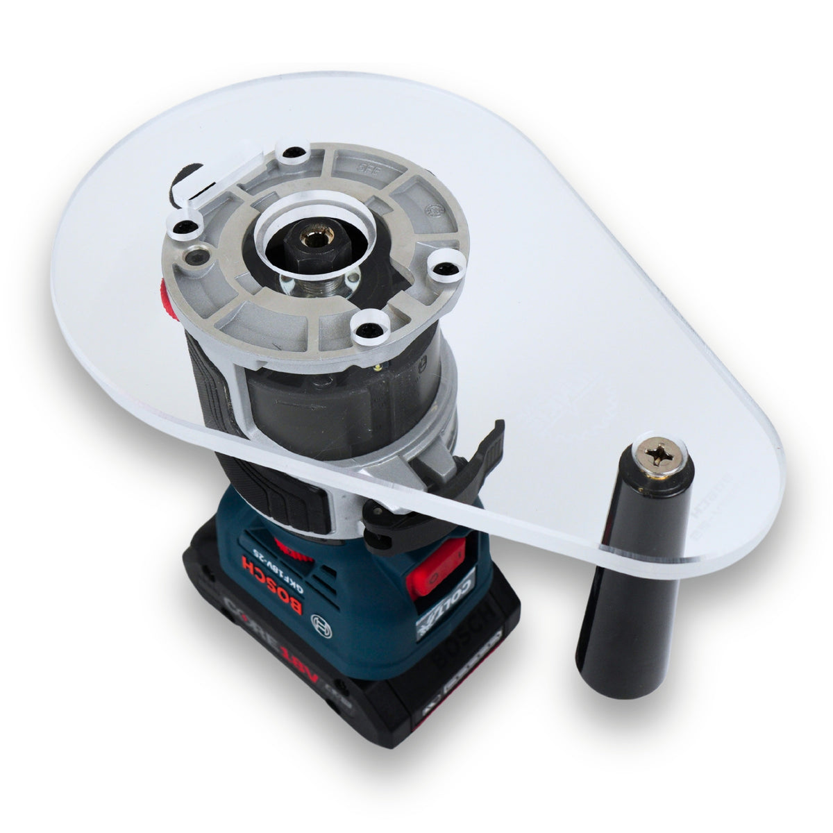 TrimFit Pro® SINGLE GRIP Router Base Plate for Bosch Colt GKF18V-25