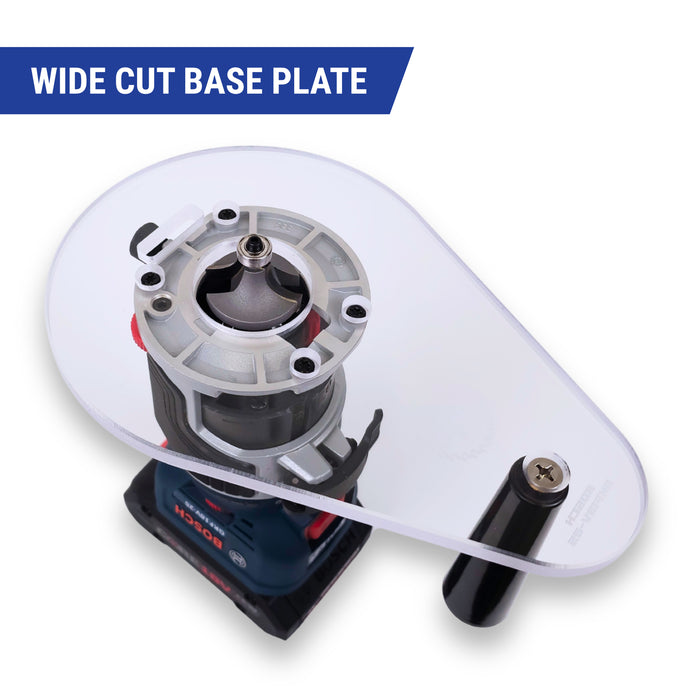 TrimFit Pro™ SINGLE GRIP Router Base Plate for Bosch Colt GKF18V-25