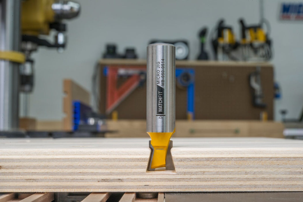 MicroJig MatchFit Dovetail Router Bit (1/2"-14°)