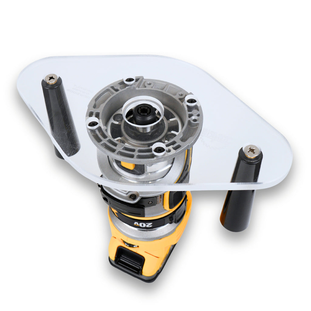 Woodworking Router Base Plates for Trim & Plunge Routers | Clear Acrylic