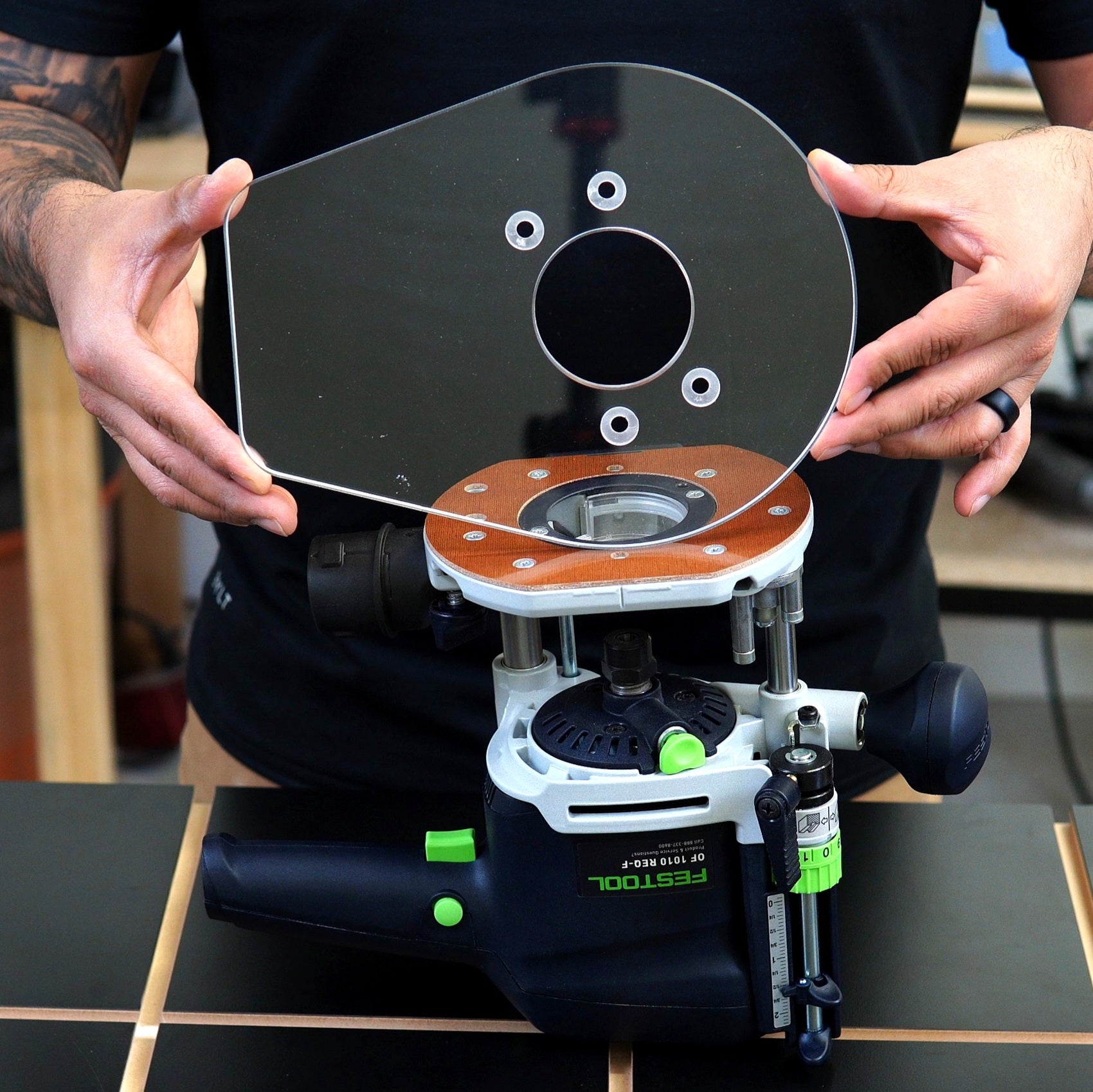 Extend Base Plate for Festool OF 1010 REQ (REBQ) Router