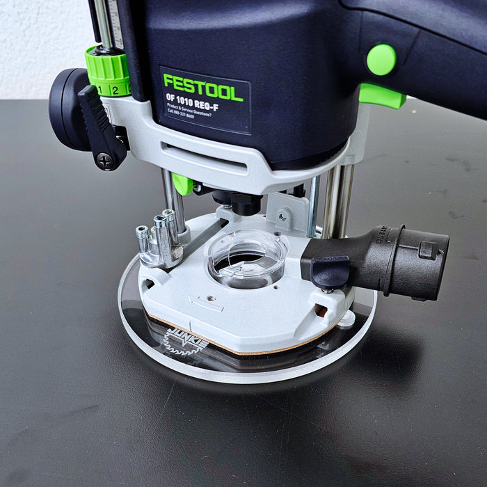 Festool OF 1010 and 1400 Router - 7 Inch Round Sub-Base Plate