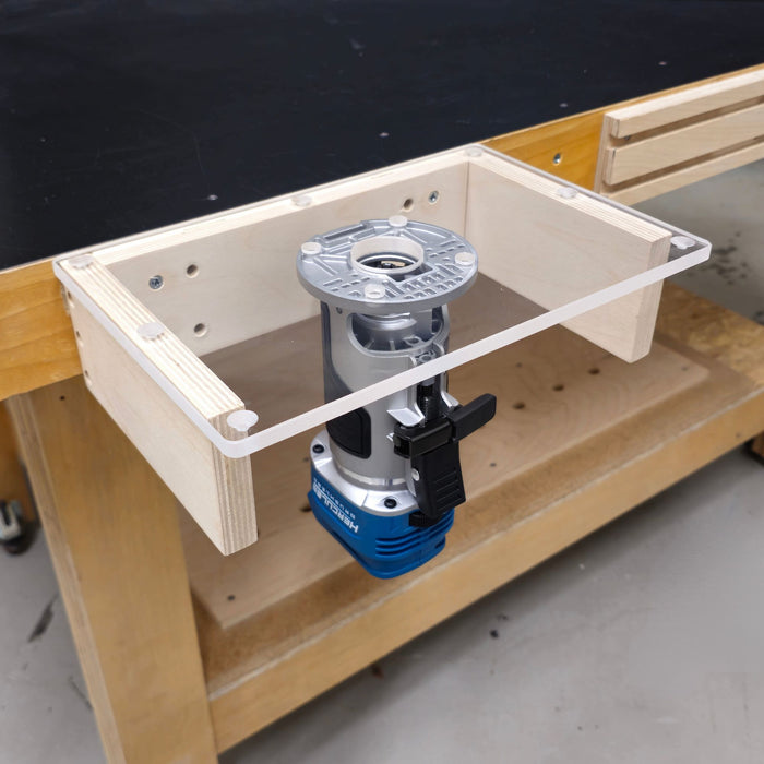 TrimFit Pro® Trim Router Table Plate for Popular Compact Routers