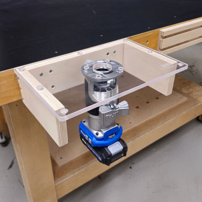 TrimFit Pro® Trim Router Table Plate for Popular Compact Routers