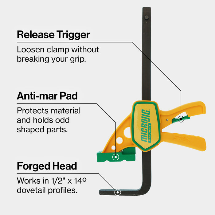 MicroJig MatchFit Grr-rip Clamp (2-pack)