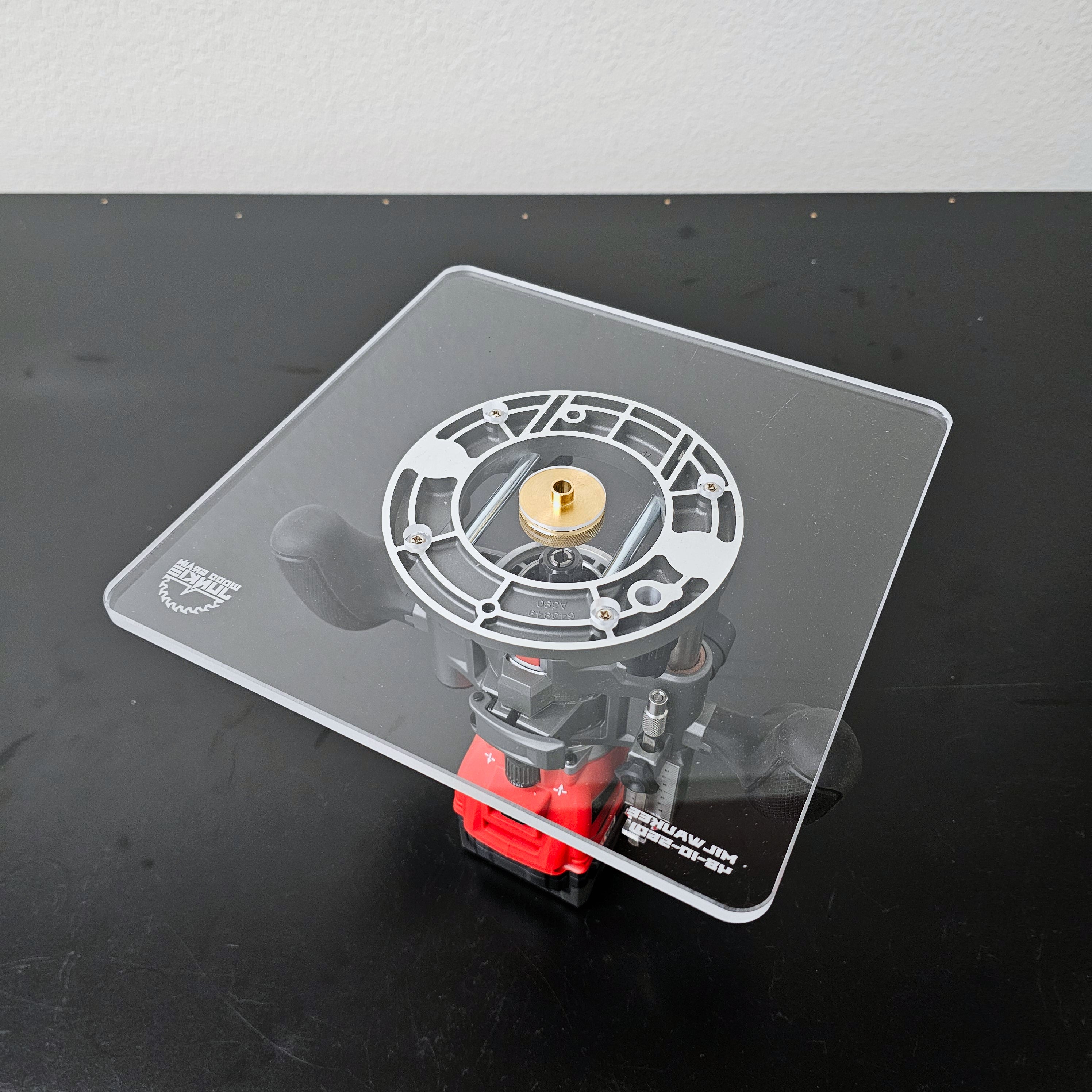 10in Base Plate - Milwaukee M18 FUEL Trim Router Plunge Base (48-10-5601)