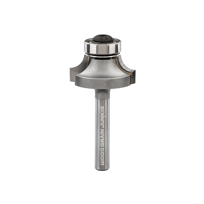 ShurCut Carbide Tipped 1/4″ Radius Roundover Bit – 1/4″ Shank, 2 Flute