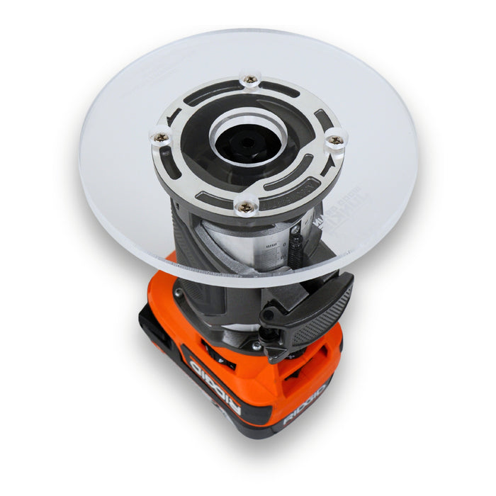 TrimFit Pro™ 6 inch ROUND Router Base Plate for Ridgid and Ryobi