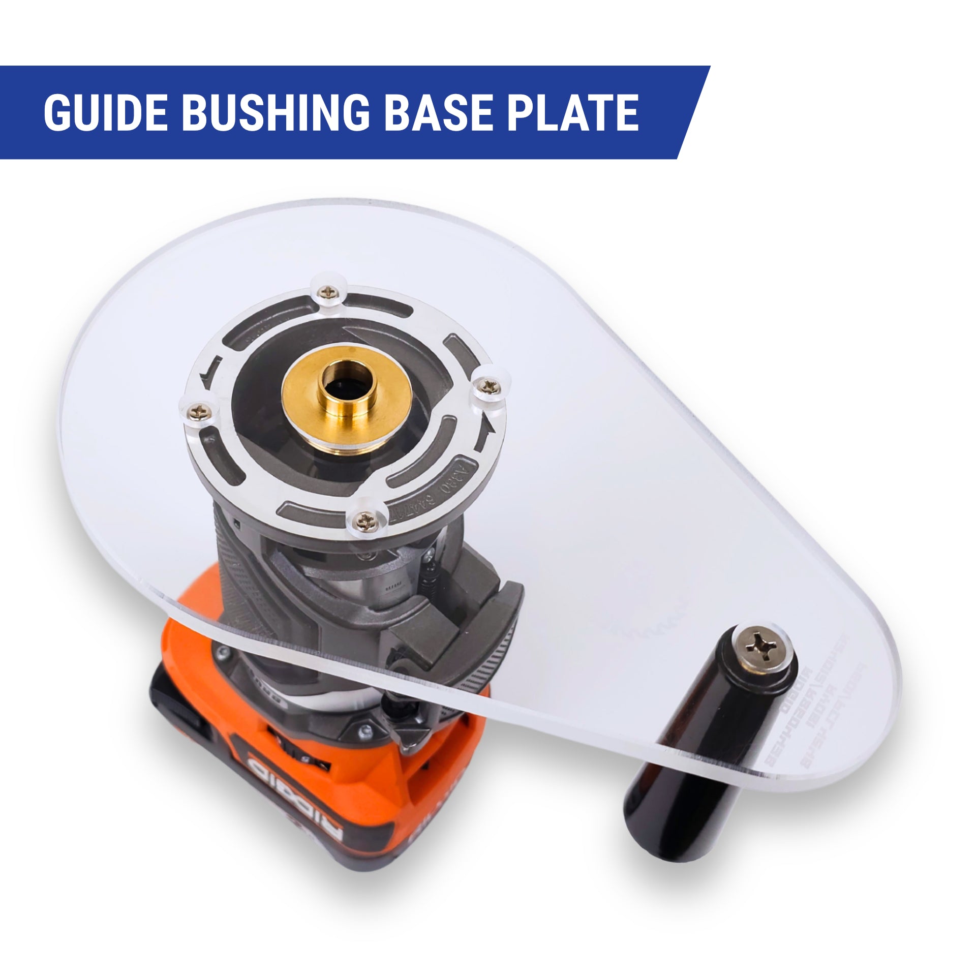 SINGLE GRIP Router Base Plate for Ridgid and Ryobi