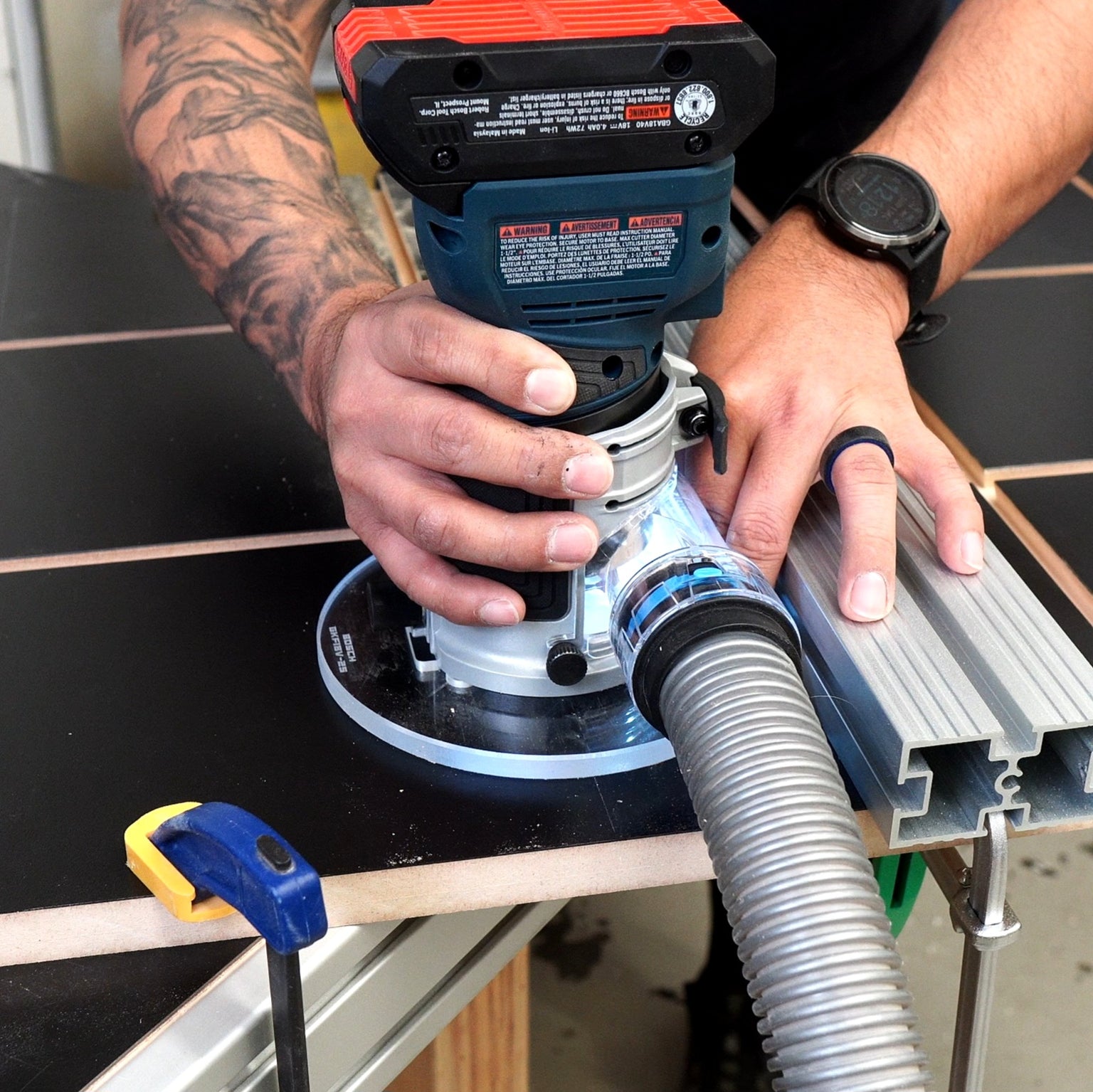 Woodworking Router Base Plates for Trim & Plunge Routers | Clear Acrylic