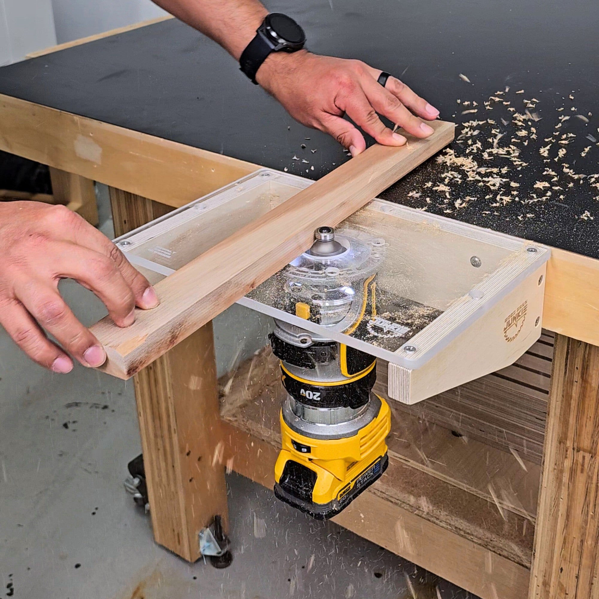 Baltic Birch Mounting Bracket for Trim Router Table Plate