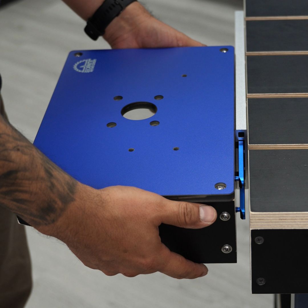 BenchMount Trim Router Table — Phenolic & Aluminum Build